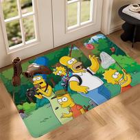 S-Simpsons Anime Grindų kilimėlis Neslystantis skalbyklos kilimėlis Skalbyklos dekoras Balkonas Vaikų svetainė Namų kilimai 60x90cm