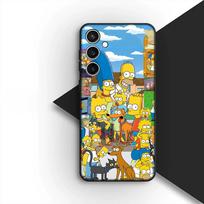Dėklas Samsung Galaxy S20 S22 S21 FE Ultra Plus A07 A17 A15 A16 A25 A57 A37 Telefonui Dangtelis Minkštas Dėklas Tapetas S-Simpsons Bart Galaxy A37