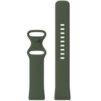 Atsparus vandeniui silikoninis sportinis dirželis, skirtas Fitbit Versa 4, Sense 2 ir Versa 3 - Aukštos kokybės Large (L) tamsiai žalia spalva