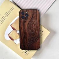 Natūralaus medžio telefono dėklas, skirtas iPhone 16,15,14,13,12,11,Pro,X,XS,Max,XR,Plus,Mini, minkštas juodas dangtelis iPhone15