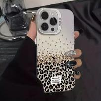 Deimantinis matinio paviršiaus telefono dėklas, skirtas Huawei Honor X5c X9d X6c X7d 400 200 90 X6b X7a X9a X5 X8a X9b X7b X9C Smart Lite 5G, su leopardo raštu Honor 70 5G
