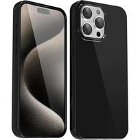Glossy Silicone Soft Case For For Iphone 16 15 14 13 12 11 Pro Max Plus Solid White Black Color Ultra Thin Shell Cover 16Pro for iPhone 16 Plus