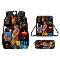 Taylor Swift Taylor Elementary And Secondary School Students Three-Piece Backpack Satchel Pencil Case Satchel