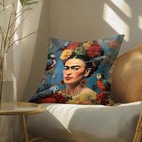 Frida Kahlo meno pagalvės užvalkalas Spausdintas pagalvės užvalkalas Svetainės sofos pagalvės užvalkalui ir Miegamojo dekorui Linen 45*45(CM)-1Pcs
