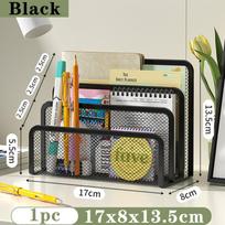 Three Layers Mail Holder Metal Desktop Storage Stand Magazine Organizer  School Office juoda