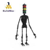 Buildmoc idėjos Siren Head Srauto šviesos Siaubo legenda MOC statybinės kaladėlės Rinkiniai Žaislai Vaikams Vaikų Dovanos Žaislas 303 VNT Kaladėlės black