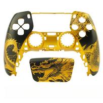 PS5 Valdiklio Riboto Leidimo Auksinio Drakono / Juodo Drakono / Slyvos Žiedo Pakeičiamas Korpusas Jutiklinis Skydelis Only Case  yellow