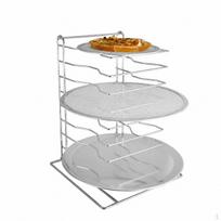 Picos stovas Virtuvė 30,5 cm Chromuota apdaila Stalo paviršiaus naudojimui 30,5X30,5XH42,5CM (8 pakopos) 30.5X30.5XH42.5CM (8-Tier) white