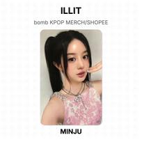 ILLIT bomb KPOP PREKĖS/SHOPEE Oficiali nuotraukų kortelė MINJU black