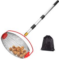 Riešutų rinktuvas, Sodo vaisių rinkimo įrankis graikiniams riešutams, kaštonams Big ball【Complete Set gray