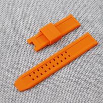 Pakeičiama Luminox lauko silikoninė laikrodžio apyrankė 23MM vyriškiems nardymo laikrodžiams 23mm Strap Only (No Buckle) orange