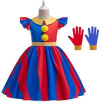 Anime The Amazing Digital Circus Pomni Cosplay Costume Uniform Jumpsuit Hat Bodysuit Human For Adult Costume Cartoon 36M8V1 120 red