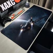 Star Citizen Pelės Padas XXL Kompiuterio Kilimėlis 900x300x3mm Žaidimų Pelės Padas Didelis Spalvingas Pelės Padas Klaviatūros Žaidimai PC Žaidėjas Stalas 30cmx60cm(11.8x23.6inch) gray