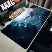 Star Citizen Pelės Padas XXL Kompiuterio Kilimėlis 900x300x3mm Žaidimų Pelės Padas Didelis Spalvingas Pelės Padas Klaviatūros Žaidimai PC Žaidėjas Stalas 40cmx90cm(15.7x35.4inch)