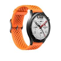 22 mm silikoninis dirželis Xiaomi Watch S5 laikrodžiui Atsparus vandeniui ir prakaitui Labai pralaidus orui Sportinis laikrodžio dirželis Xiaomi Watch S5 laikrodžiui 22mm universal oranžinė