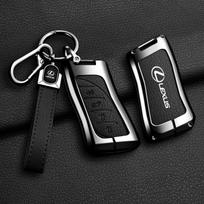 Vintage Leather Car Key Case Fob Cover For Lexus RX 300 330 350 400h ES GS RX LX GS GX NX Is 250 200 LX470 570 GX460 470 CT200h ZO1 black