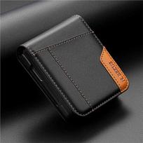 Suitable for Samsung Z Flip7 phone case, Flip3/4/5/6 spliced flip cover leather case with card slot and wallet protection Samsung ZFlip 7 FE juoda