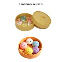 5 vnt. Mini koldūnai su garų puodu Suspaudžiami žaislai Rinkinys Minkšti Streso mažinimo Krištoliniai Squishy Fidget Sensoriniai žaislai Šventės dovanėlės