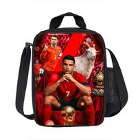 Sportinis maisto konteineris Neperšlampama pietų dėžutė-krepšys Ronaldo maisto laikymo maišeliai Termosinis krepšys CR futbolo žvaigždės Izoliuotos pietų krepšiai