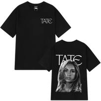 Dainininkės Tate McRae 2026 m. turo marškinėliai su spauda Vyrams Moterims Estetinis Trend T marškinėliai Unisex Vintažiniai Hip Hop Gatvės apranga Tee Y2K Gotikiniai Medvilniniai Oversized T marškinėliai XL gray