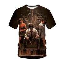 Playerunknowns Battlegrounds T-Shirts Game PUBG 3D Print Girls Boys Casual Fashion T Shirt Kids Tees Tops Children Clothing 130 brown