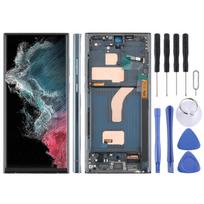 Skirta Samsung Galaxy S22 Ultra SM-S908B 6,72 colio TFT LCD ekranui, su lietimui jautriu sluoksniu, pilnas surinkimas su rėmeliu, nepalaiko pirštų atspaudų atpažinimo žalia