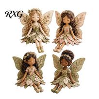Sewing Gift for Craft Lovers Magical Fairy Patchwork Kit, DIY Flower Fabric Make Handcrafted Seniors 4 Winged Dolls, Kit Beginners, Home Decor Weekend G