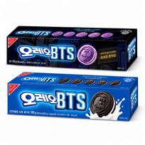 OREO BTS Violetiniai Korėjietiško Stiliaus Sumuštinių Sausainiai, 100g, 300g, 1000g #SugarPancake+Vanilla Cream x 1pack