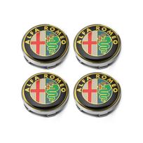 4pcs 60mm Wheel Center Cap Logo Hub Cover Badge Emblem Car Accessories For Alfa Romeo 147 156 166 159 Giulia Stelvio 4C 8C GT For Alfa Romeo auksas