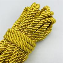 4,5 m/partija 6 mm 3 gijų Paracord virvė Polipropileno virvė namų dekoravimo reikmenims „pasidaryk pats“ rankų darbo namų tekstilės dekoravimui 5yards 4.5m brown