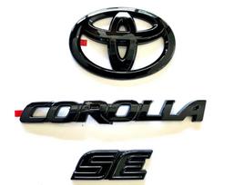 ABS danga automobilio logotipui Blizgus juodas EMBLEMĖ skirta Toyota COROLLA 2019-2025 SEDAN XSE SE LE Lautomobilio priedas accessory PT948-02200-02