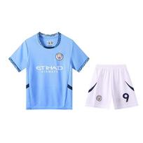 Manchester City namų futbolo marškinėliai Haaland 9 Vaikams Vartininko komplektas 26