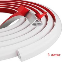 3-Meter Round Molding Trim For Molding Strip For Floor, Tub, Cabinet, White gray