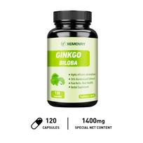 Ginkgo Biloba Capsules 120 Count 1200mg — Daily Wellness, Antioxidant Support, Nutritional Support 120*1