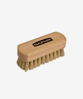 Saphir Mini Boar Bristle Brush 8.5Cm For Shoe Dust Removal And Polishing Free/Free beige