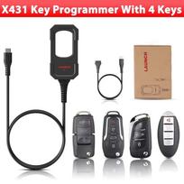 Automobilio rakto programuotojas LAUNCH X431 Rakto programuotojas X 4 raktų rinkinys IMMO programavimo įrankiai Veikia su X431 PAD V/ IMMO ELITE/IMMO PLUS /PROG 3 With 4 Keys