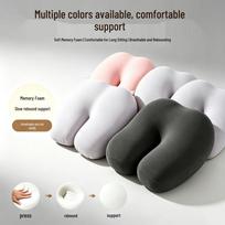 Memory Foam Prone Pillow: Multi-functional Pregnancy & Couple Aid, Butt & Sofa Back Cushion violetinė