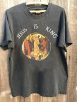 Kanye West Jesus Is King 90s Reprint Charcoal Short sleeve Unisex T shirt S black