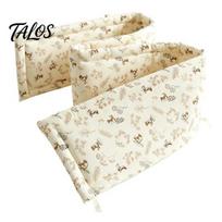 Protective Crib Wrap for Home Cotton Bumper Pad Newborns, Anti-collision Breathable Fixed Quilting Baby Travel Bed Liner, Easy Install Soft Liner with 60 cm F