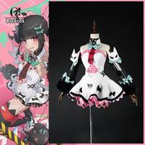 ROLECOS Game Zenless Zone Zero Nangong Yu Cosplay Costume Angels of Delusion Leader Dancer Women Dress Halloween Party Outfit M&Zenless Zone Zero white