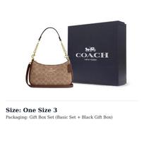 COACH Teri dirbtinės odos su perdirbta oda peties rankinė, vidutinio dydžio, moteriška, chaki spalvos CV933-IMXHE One Size 3 black