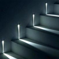 Įleidžiamas LED laiptų apšvietimas 3W lauko vandeniui atsparus koridoriaus laiptų šviestuvas sodo parko LED kampinis šviestuvas white light