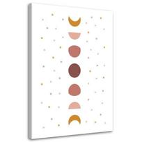 Canvas print Moon for nursery 40x60 rožinė