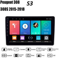 Automobilių radijas, skirtas Peugeot 308 308S 2015-2018 Wireless Carplay Carplay Car Multimedia Player Intelligent System Android WIFI GPS Navigation 2+32GB 2+32GB gray
