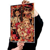 Anime tualetas surištas Hanako Kun plakatai baltai padengto popieriaus tapyba Paveikslėliai namų dekoravimui Sienų lipdukai Kambario dekoravimo freska 30x21cm beige