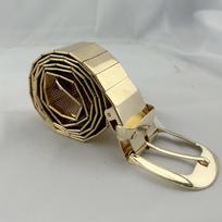 Viso metalo lakšto diržas personalizuotas hip hopo metalinis veidrodinis blizgučiai platus auksinis sidabrinis diržas 105cm auksas