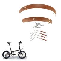 Sulankstomo dviračio purvasaugojų komplektas patobulintai ratų apsaugai 16inch Brown brown