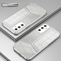 Prabangus blizgus dengtas dėklas Funda Samsung Galaxy M13 M55 M54 M34 M14 M23 M33 M53 M31 M51 M52 M12 M21, permatomas minkštas dangtelis Galaxy M34 5G white