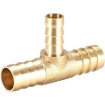 Žalvarinis T formos jungiklis Vamzdžio jungtis Redukuojantis barbė Žarnos jungtis Jungtis Oro Dujų Vandens Kuro 14mm x 10mm x 14mm