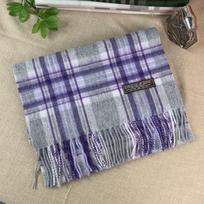 Vienas grynos vilnos skara Klasikinis britų šalikas Unisex Couple Thermal Scarf 188*32cm gray